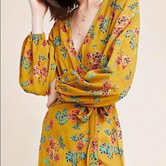 Anthropologie Faithfull the Brand Wrap Dress sz 4 - Picture 4 of 4